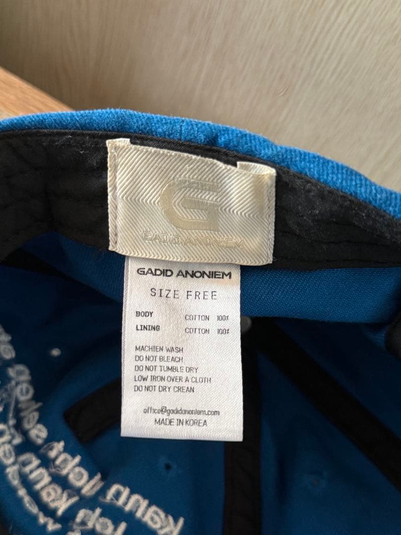 GADID ANONIEM / LUKE キャップ ブルー - メルカリ