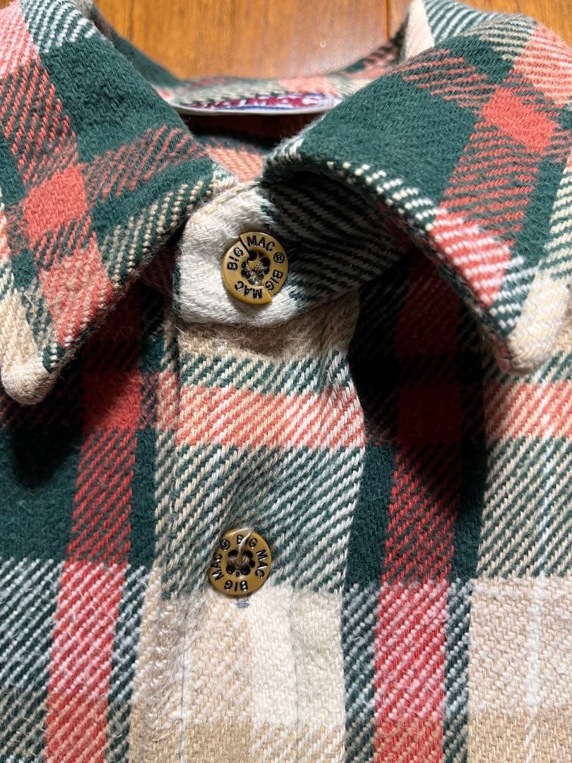 BIG MAC 80s VINTAGE ネルシャツ ヘビネル ヴィンテージ BIG