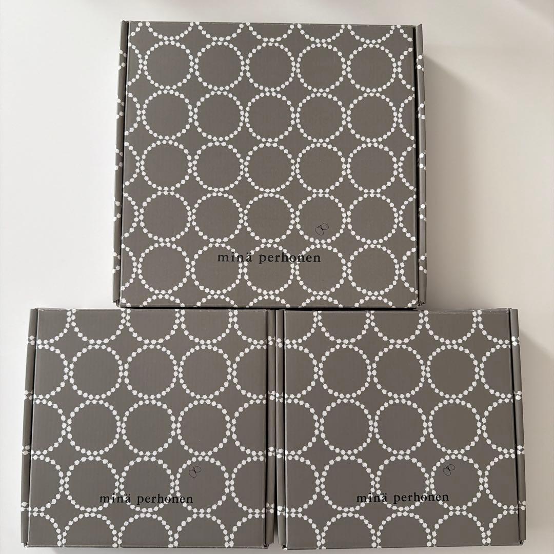 ミナペルホネン タンバリン プレート ブルー S 1枚 L 1枚 セット売り