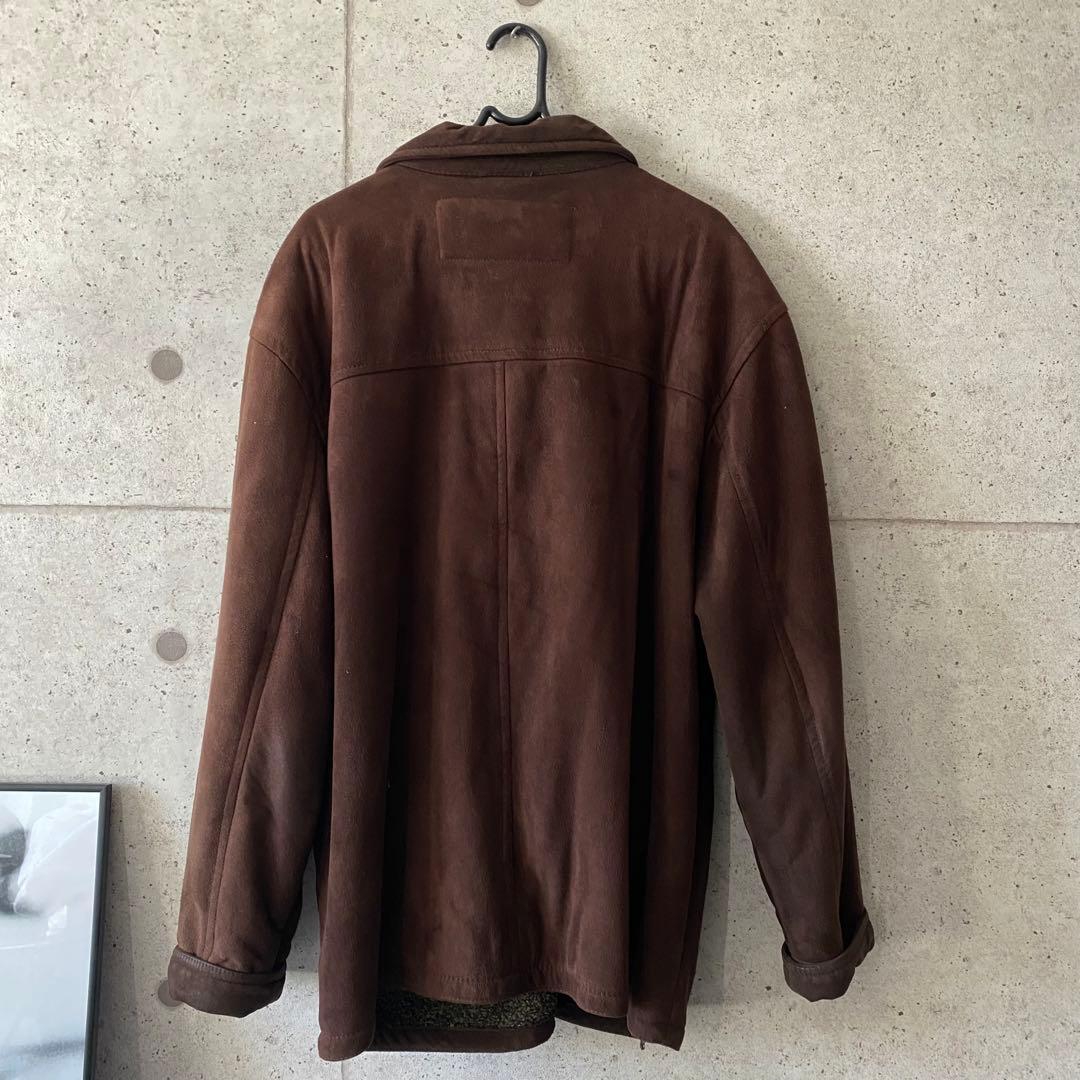 コロンビア スウェード ジャケット 古着 - メルカリ