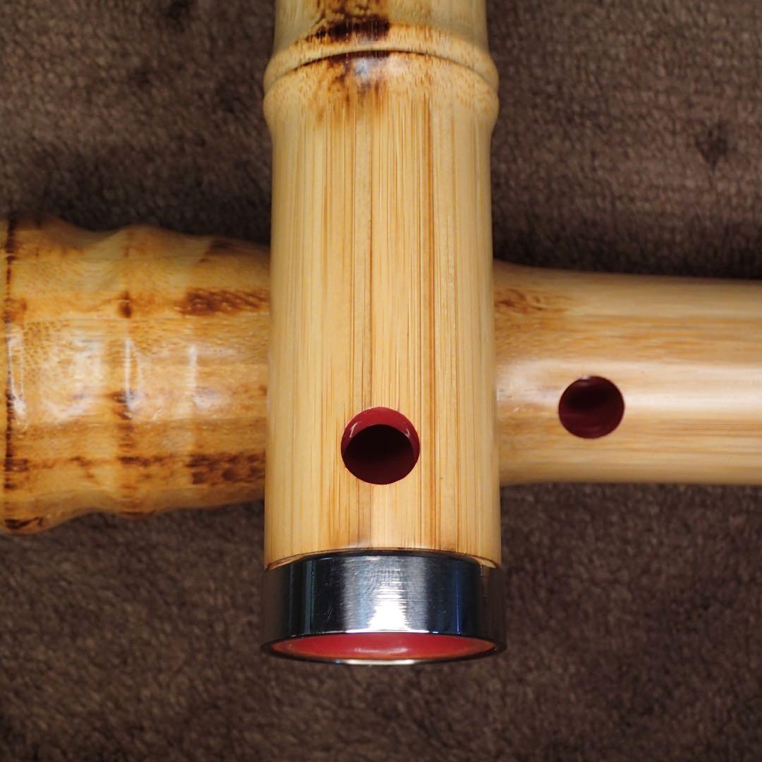 尺八 高級合竹曲管 蝴蝶 一尺五寸管(F管)尺八 高級合竹曲管 蝴蝶 1尺