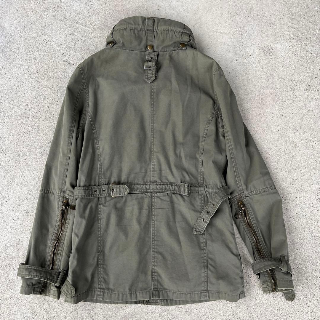 Y2K 00s in the attic ギミック ミリタリージャケット カーキ - メルカリ