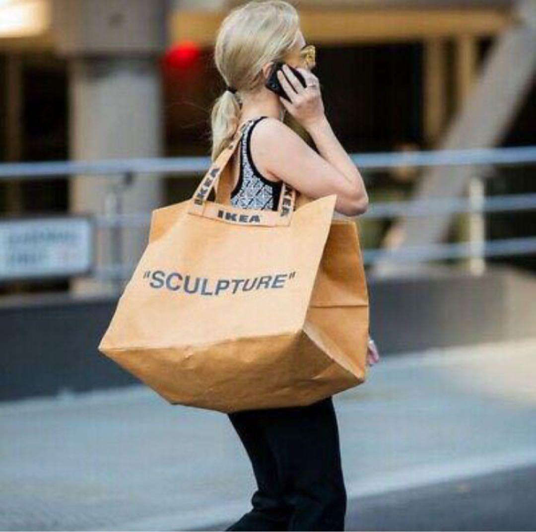 新品】IKEA x OFF-WHITE バッグLサイズ - メルカリ