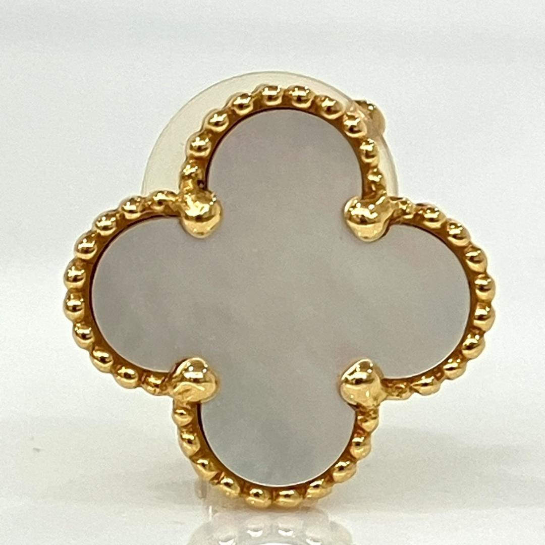 ヴィンテージアルハンブラ イヤリング 750YG シェル 片方 3.7g