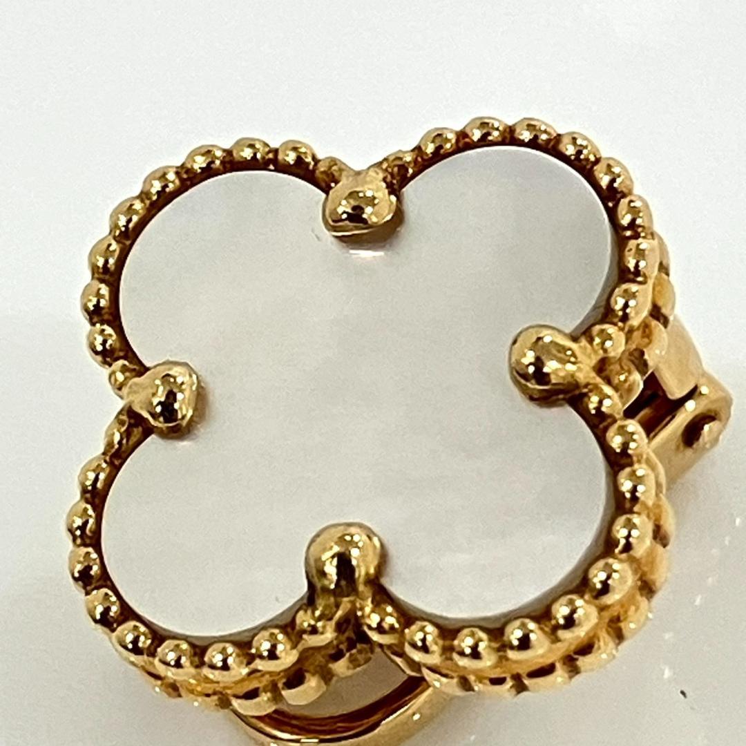 ヴィンテージアルハンブラ イヤリング 750YG シェル 片方 3.7g