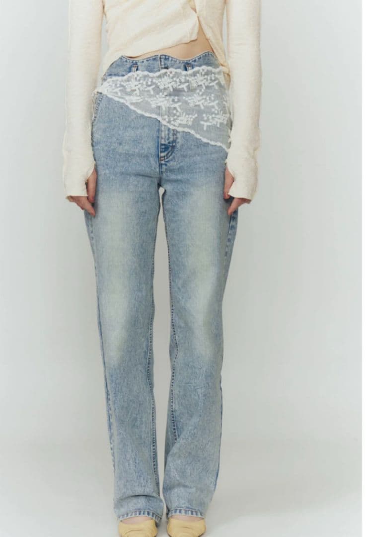 Eaphi】WAVE DESIGN HIGH WAIST DENIM - メルカリ