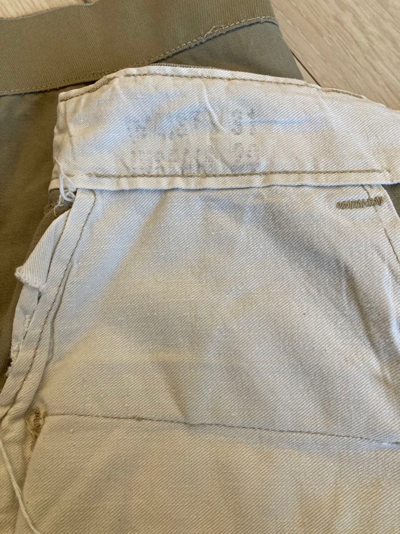 40s U.S.ARMY 45カーキ　45チノ チノパン ヴィンテージ