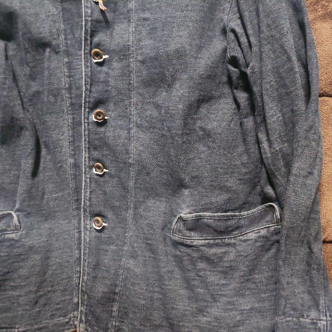 45RPM インディゴブルー スウェット生地ジャケット 4 XL - メルカリ