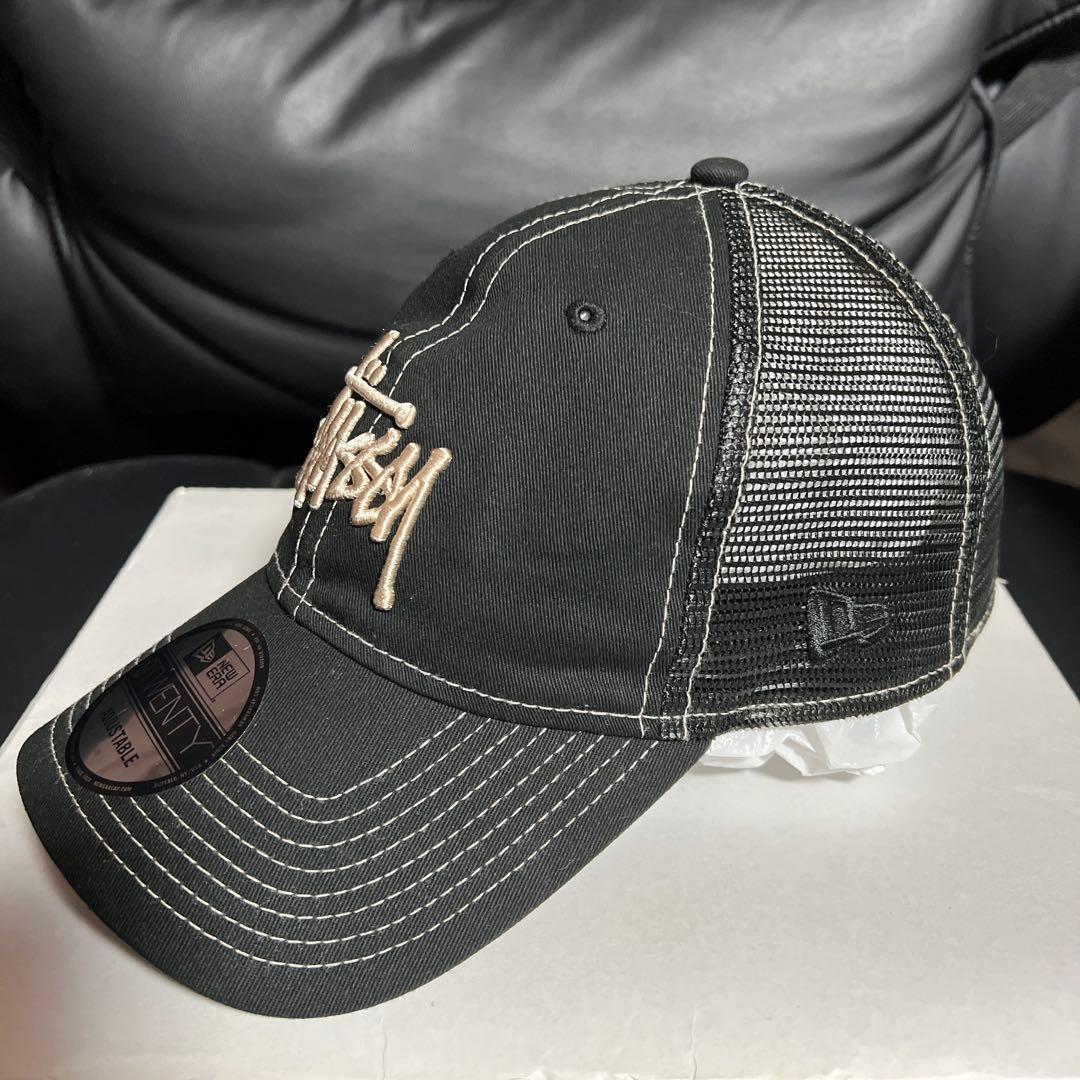 正規品 美品 Stussy✖️NEW ERA ブラック メッシュキャップ - メルカリ