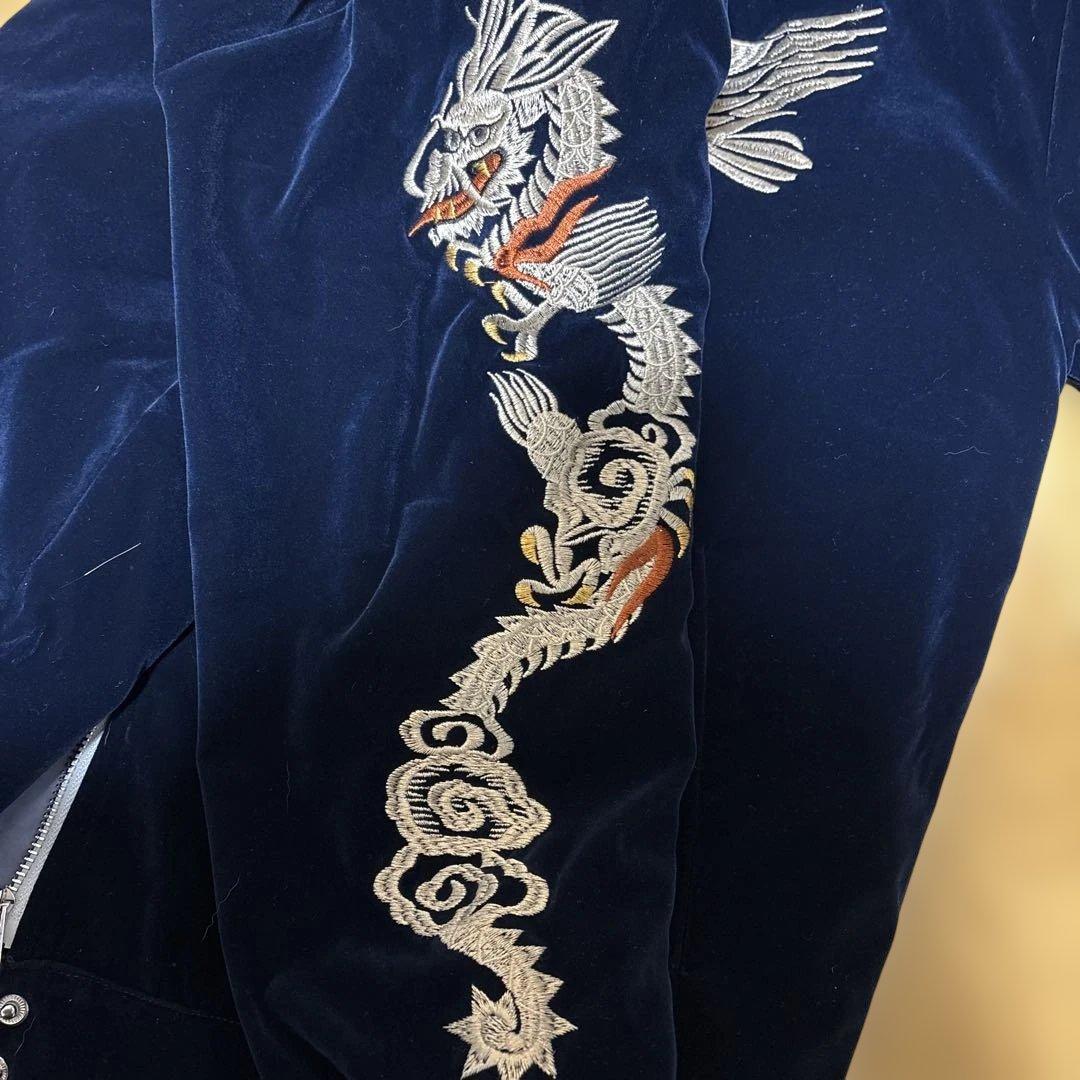 未使用 別珍 vintage handmade 龍鷲 日本限定スカジャン - メルカリ