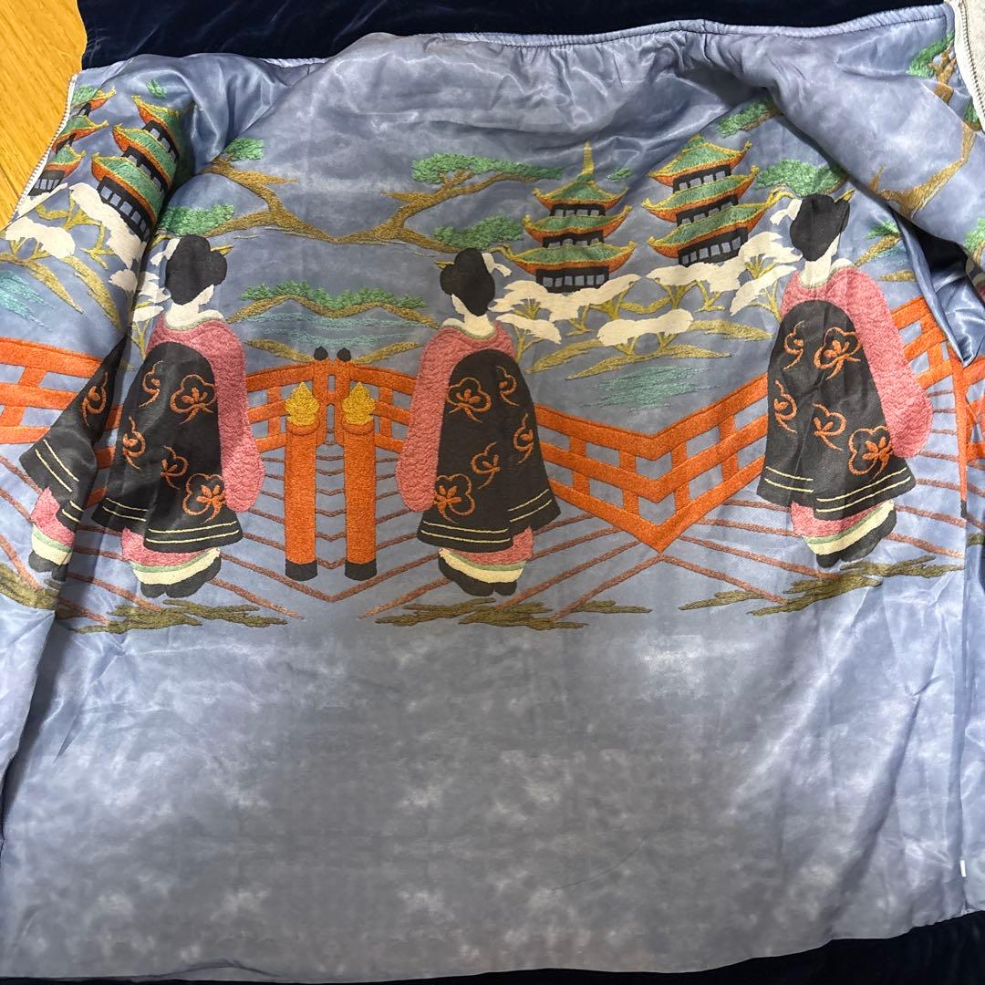 未使用 別珍 vintage handmade 龍鷲 日本限定スカジャン - メルカリ