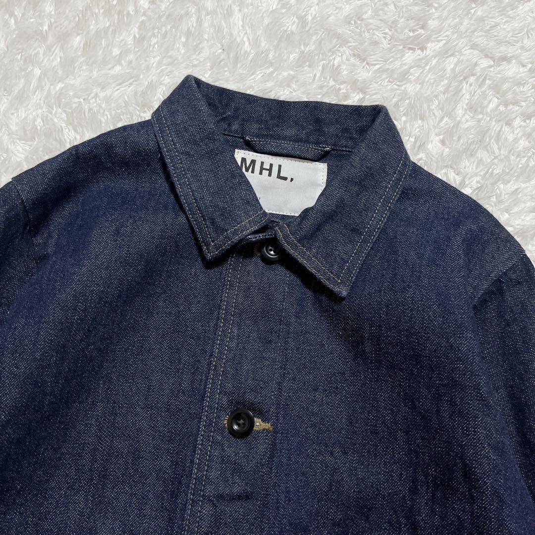 極美品✨MHL. デニムジャケット Gジャン インディゴブルー 36 日本製
