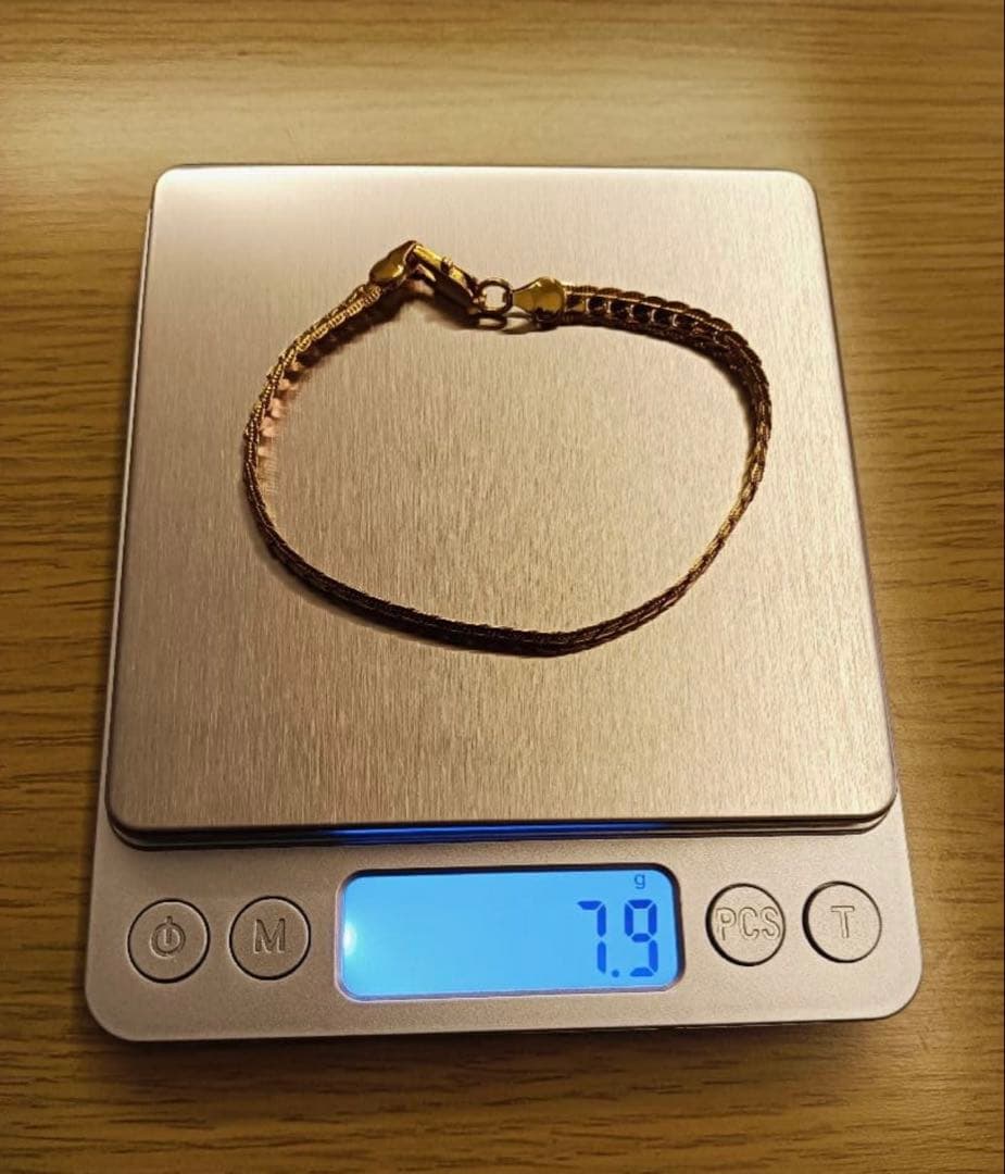 18k刻印ゴールド ブレスレット 7.9g 約20cm