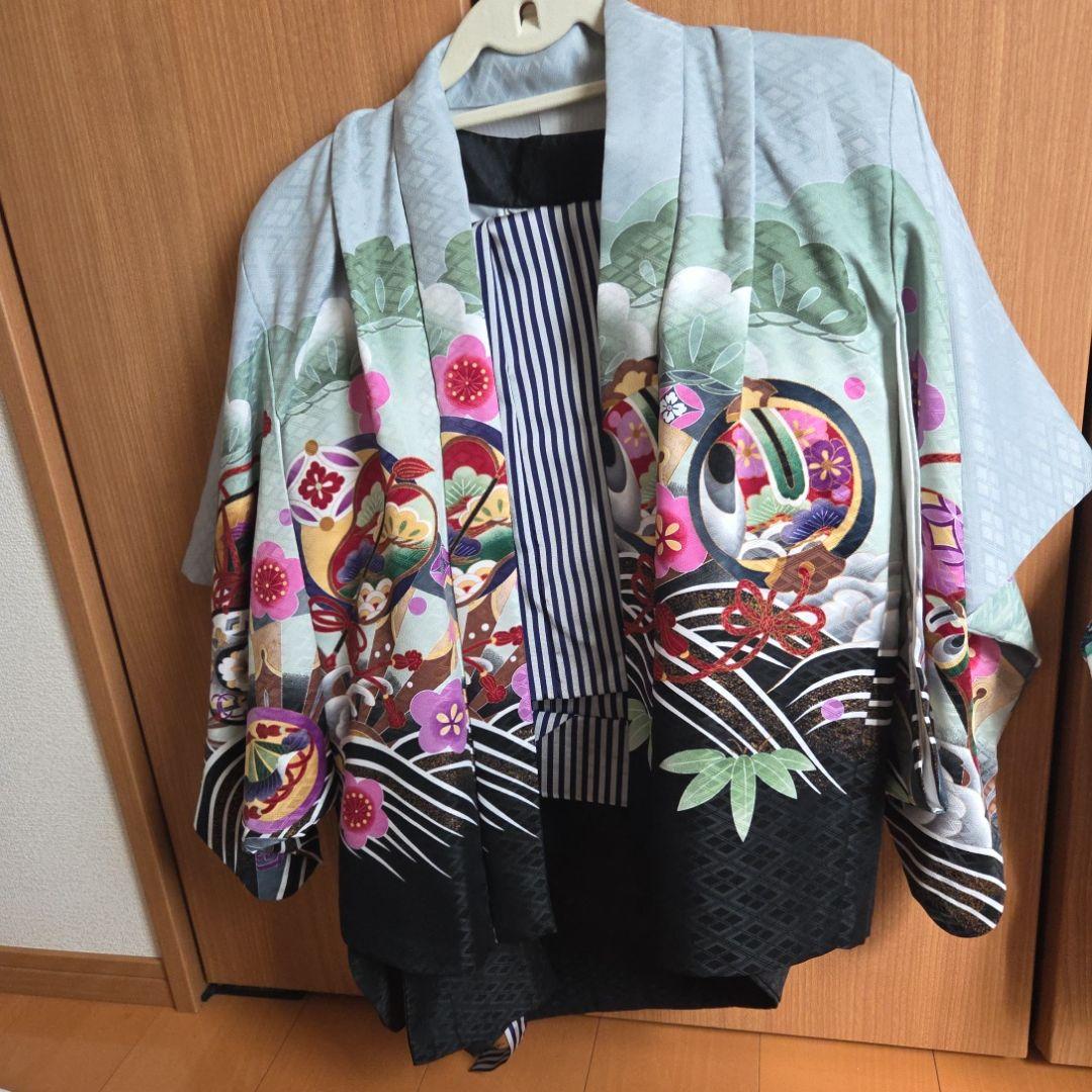 七五三 男の子 着物 袴 七五三 男の子袴セット 小物 角帯 懐剣 お守り 4点セット 3歳 5歳 7歳