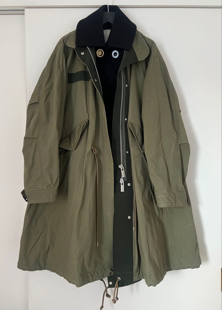 Sacai ダブルブレステッド　マルチボタンコート Sacai ダブルブレステッド マルチボタンコート - メルカリ