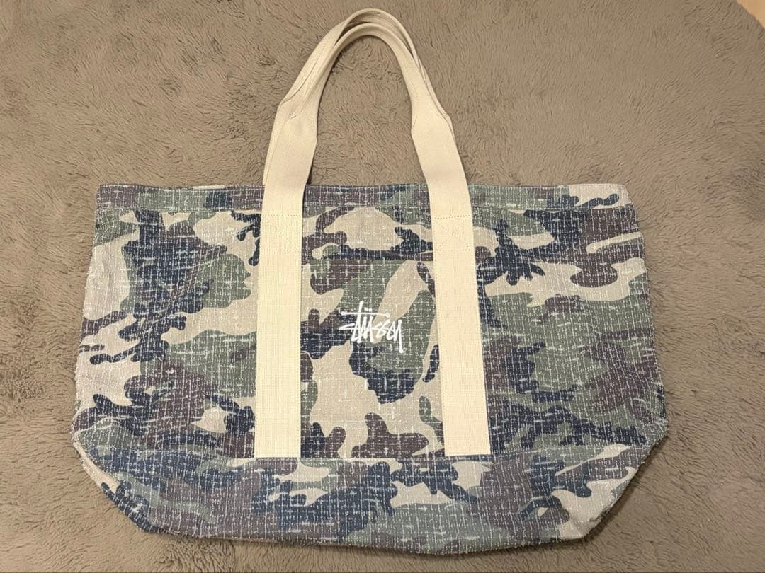 Stussy トートバッグ Needle Punch XL Tote Bag - メルカリ