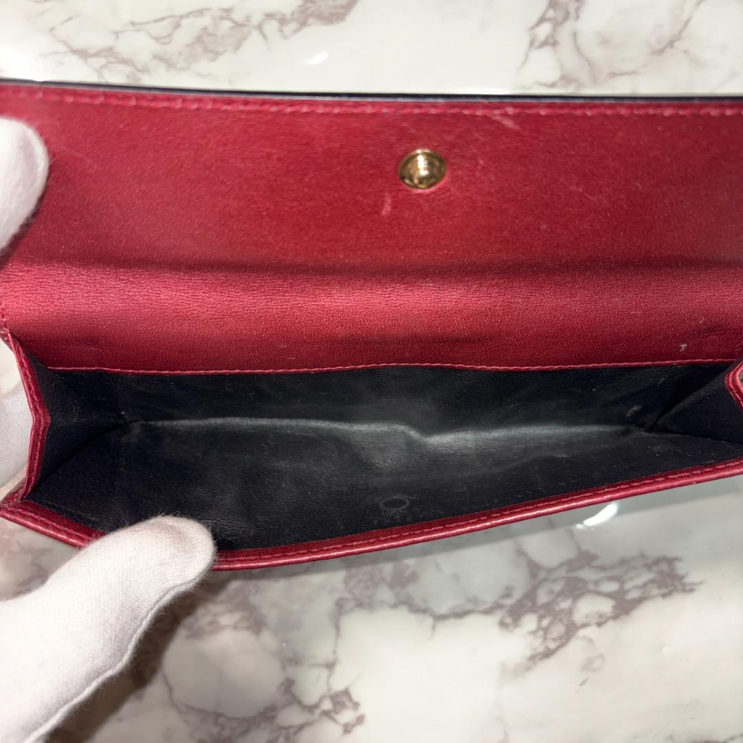 早い者勝ち】グッチ 長財布 ハート ワインレッド 箱 保存袋 #B645