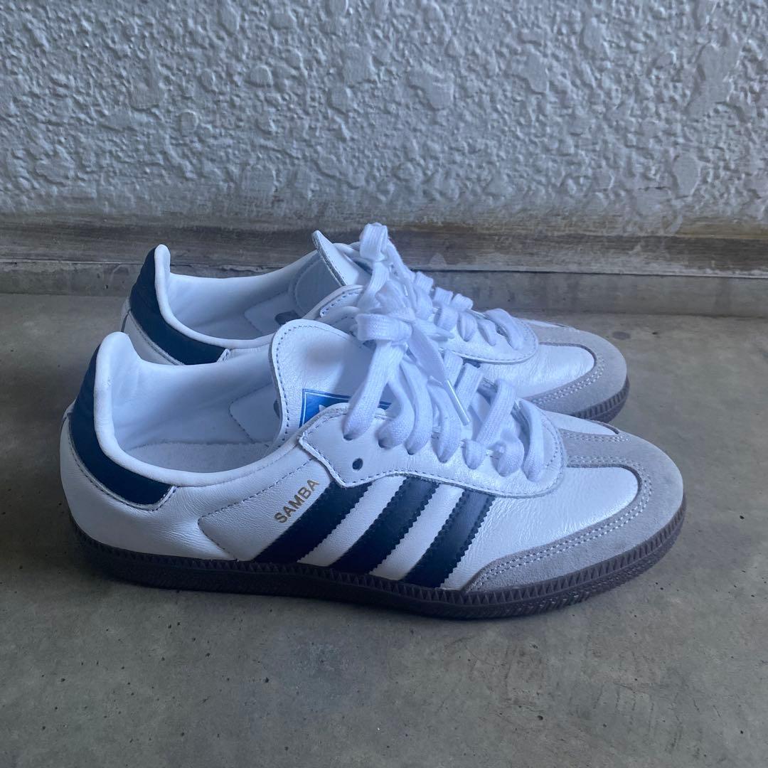 adidas samba og ホワイト 23.5cm（UK5）