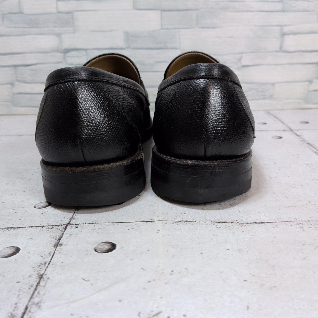 リーガル タッセルローファー シボ革 ブラック レザー ブラック