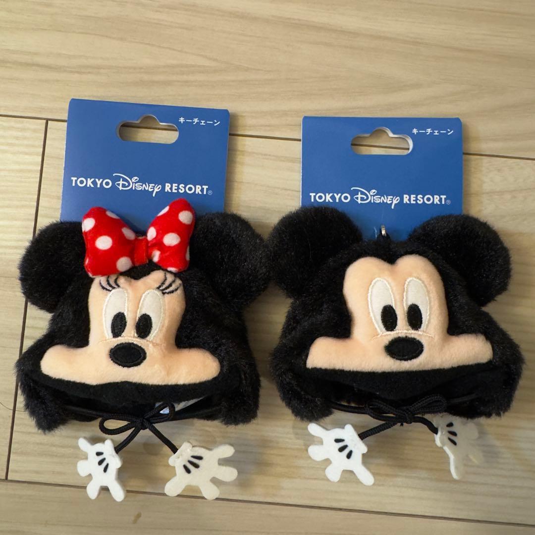 ディズニー ファンキャップ キーチェーン ミッキー ミニー - メルカリ