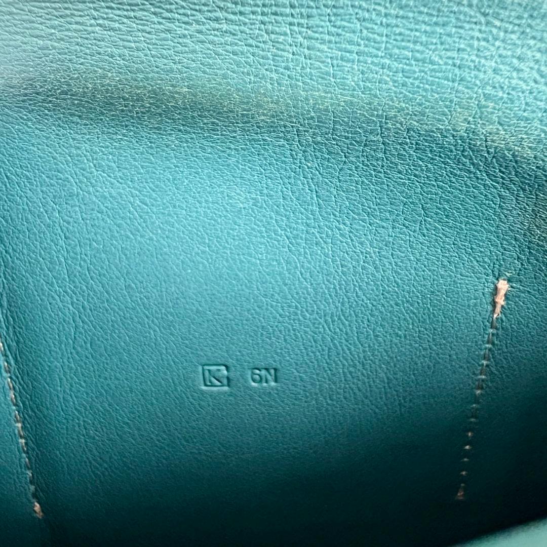 エルメス ドゴンGM デュオ レザー ブルー 長財布 二つ折り 青 - メルカリ