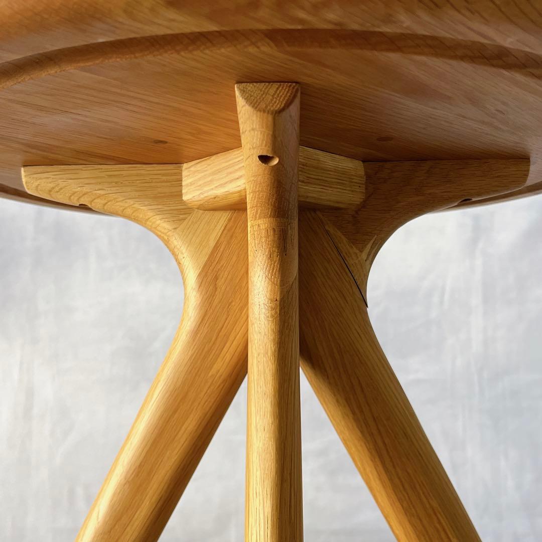 美品☆起立木工 サイドテーブル 無垢材 - メルカリ