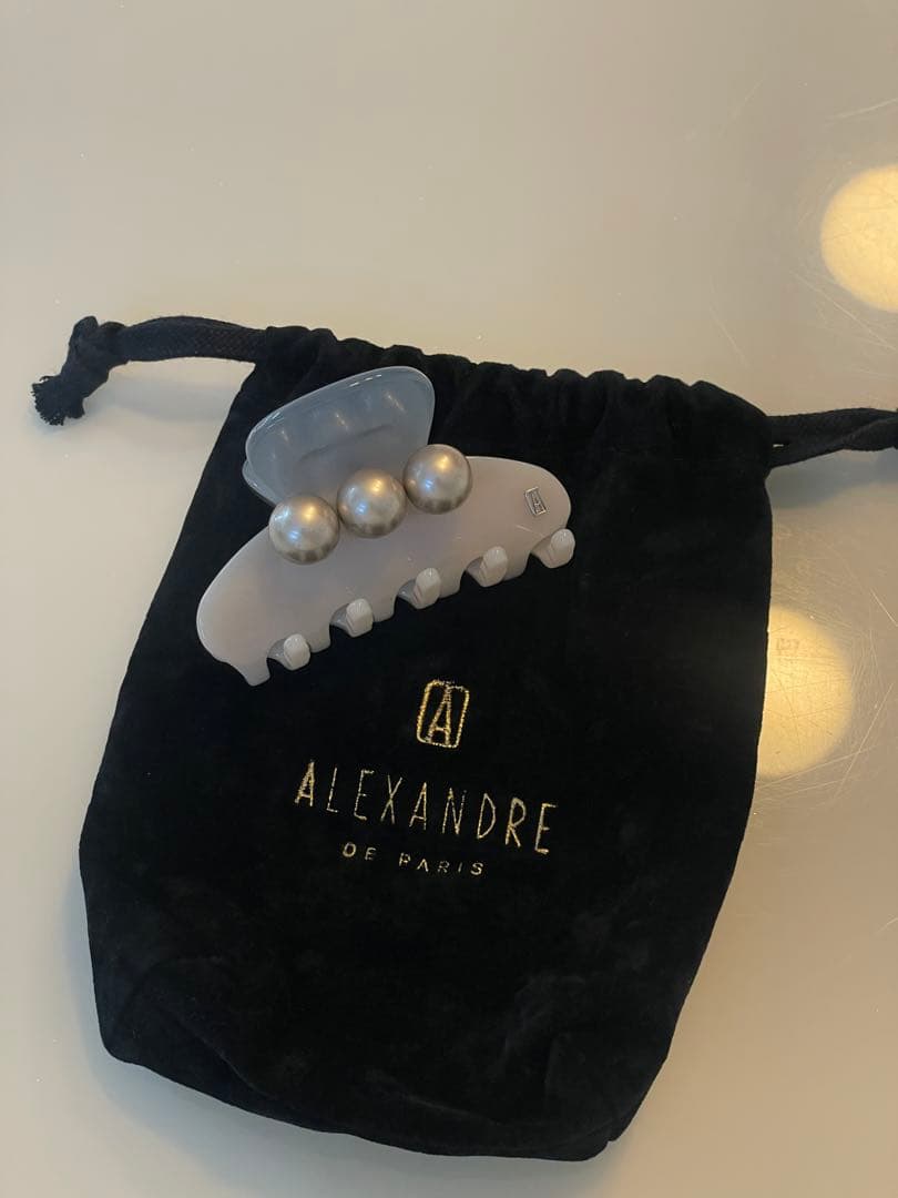 ALEXANDRE DE PARIS パール付きヘアクリップ S ALEXANDRE DE PARIS（アレクサンドル ドゥ パリ） アレクサンドル ドゥ