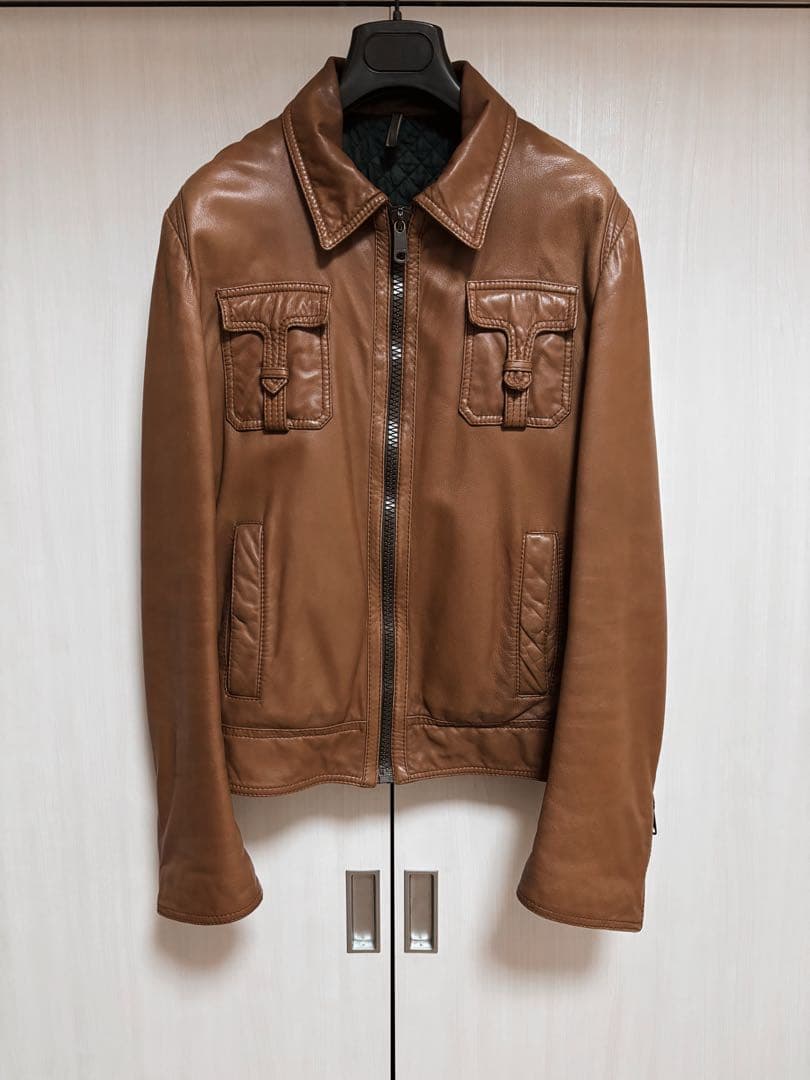 05AW Tポケット レザージャケット ディオールオム Dior Homme - メルカリ