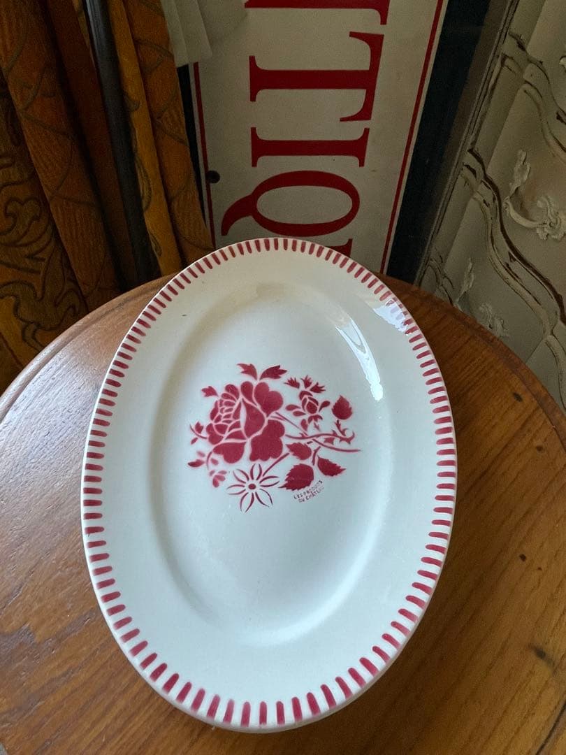 murakawa 陶器　リュネビル　オーバル　楕円形　大皿　薔薇　ラヴィエ murakawa 様専用陶器 リュネビル オーバル 楕円形 大皿 薔薇 ラヴィエ