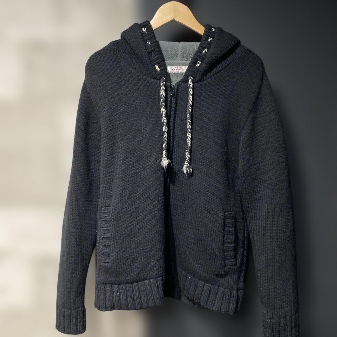 H.R.MARKET ハリウッドランチマーケット ウールフルジップパーカー L