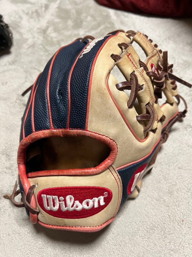 Wilson 軟式グローブ　RHH86H ネイビー/クリーム Wilson 軟式グローブ（色：ネイビー系）｜グローブ｜野球｜スポーツ
