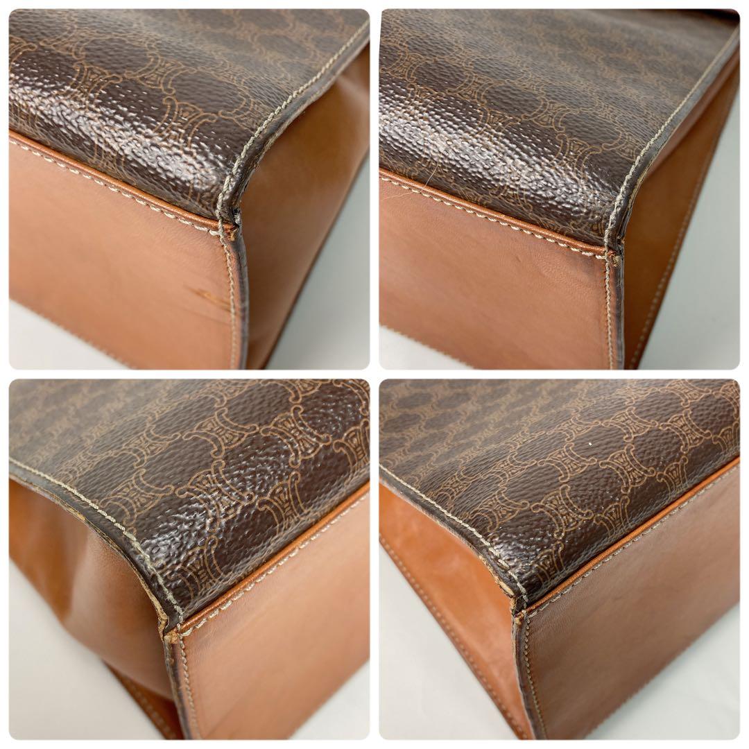 CELINE セリーヌ マカダム ハンドバッグ ガンチーニ ヴィンテージ 難