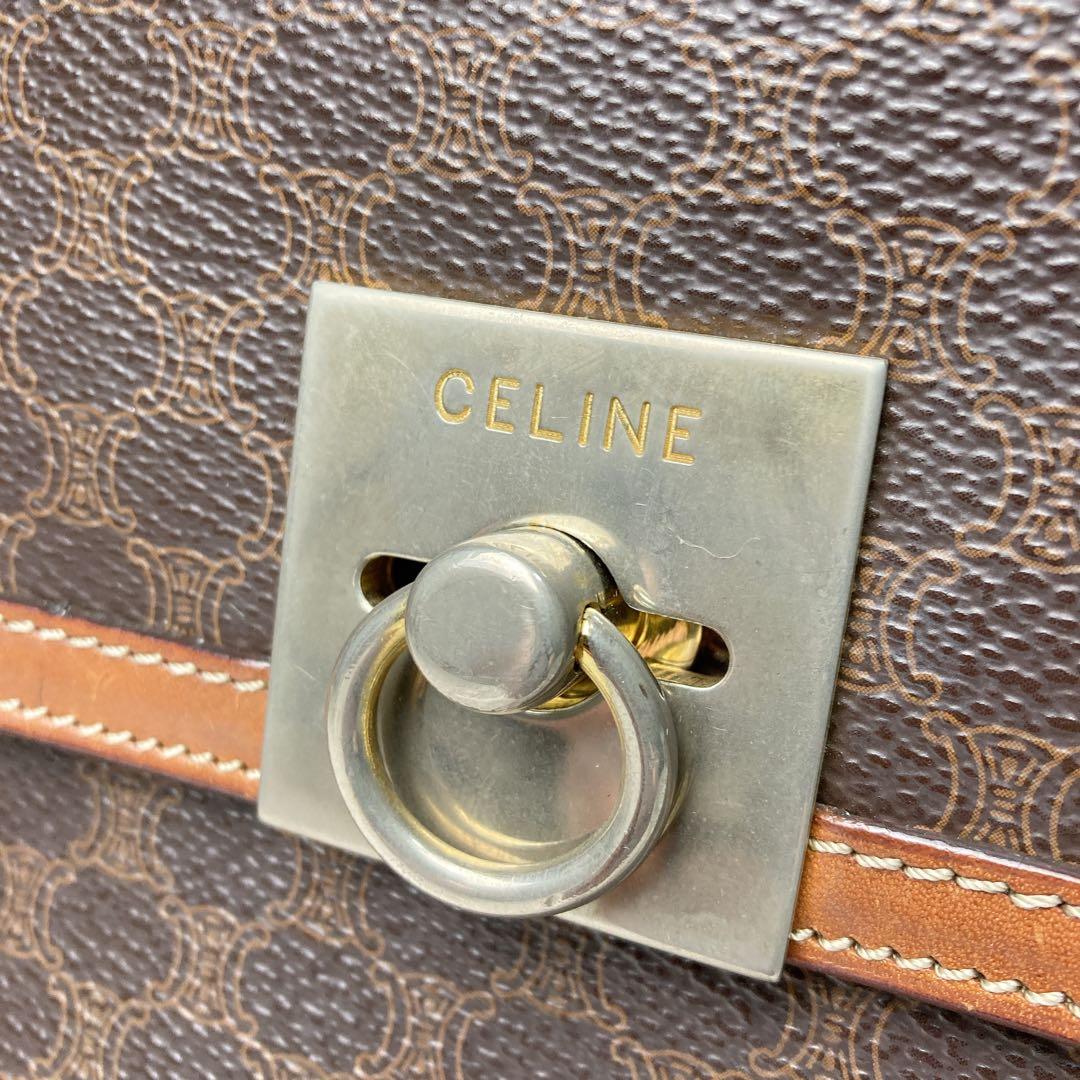 CELINE セリーヌ マカダム ハンドバッグ ガンチーニ ヴィンテージ 難