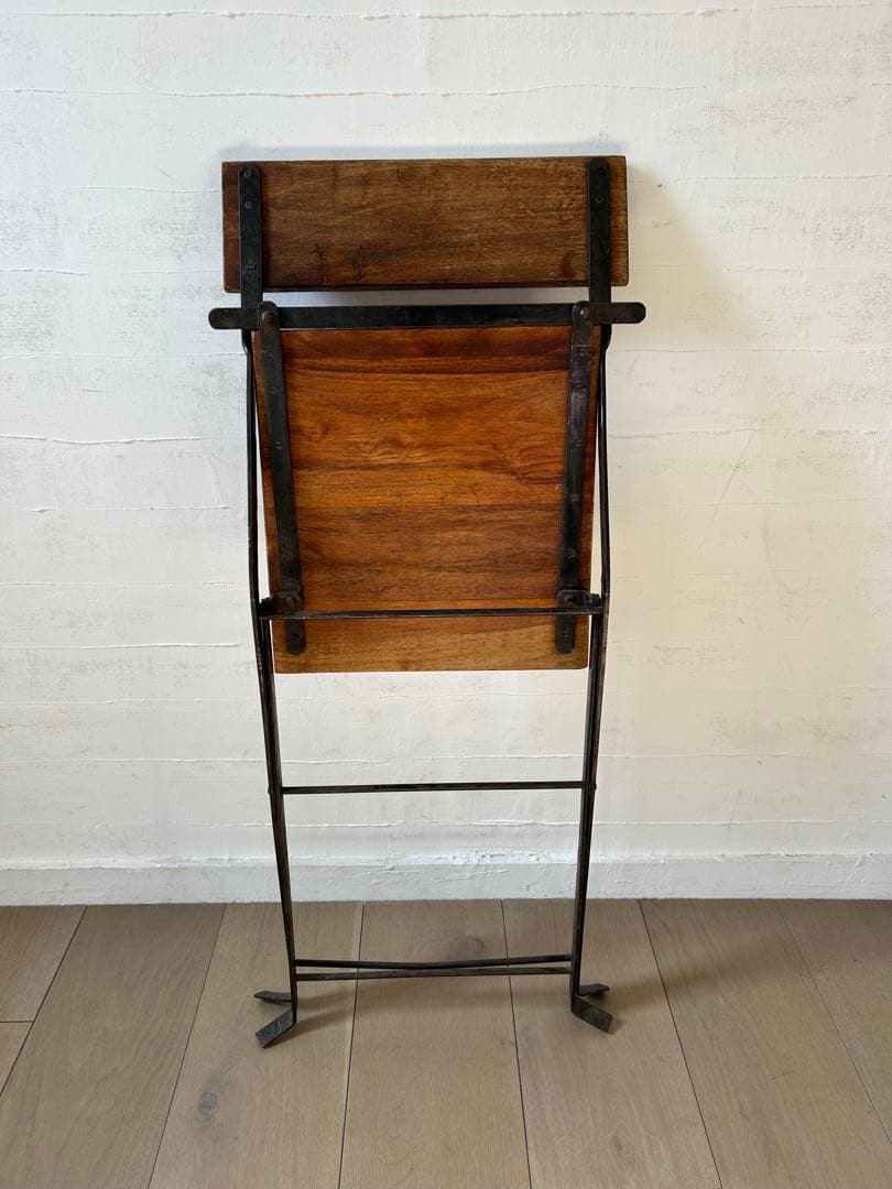 ヴィンテージ 折りたたみアイアンチェア ガーデンチェア 雰囲気○ 1〜3