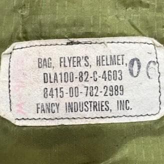 80s 1982年 米軍実物 ヘルメットバッグ ブラスジップ USAF 古着 - メルカリ