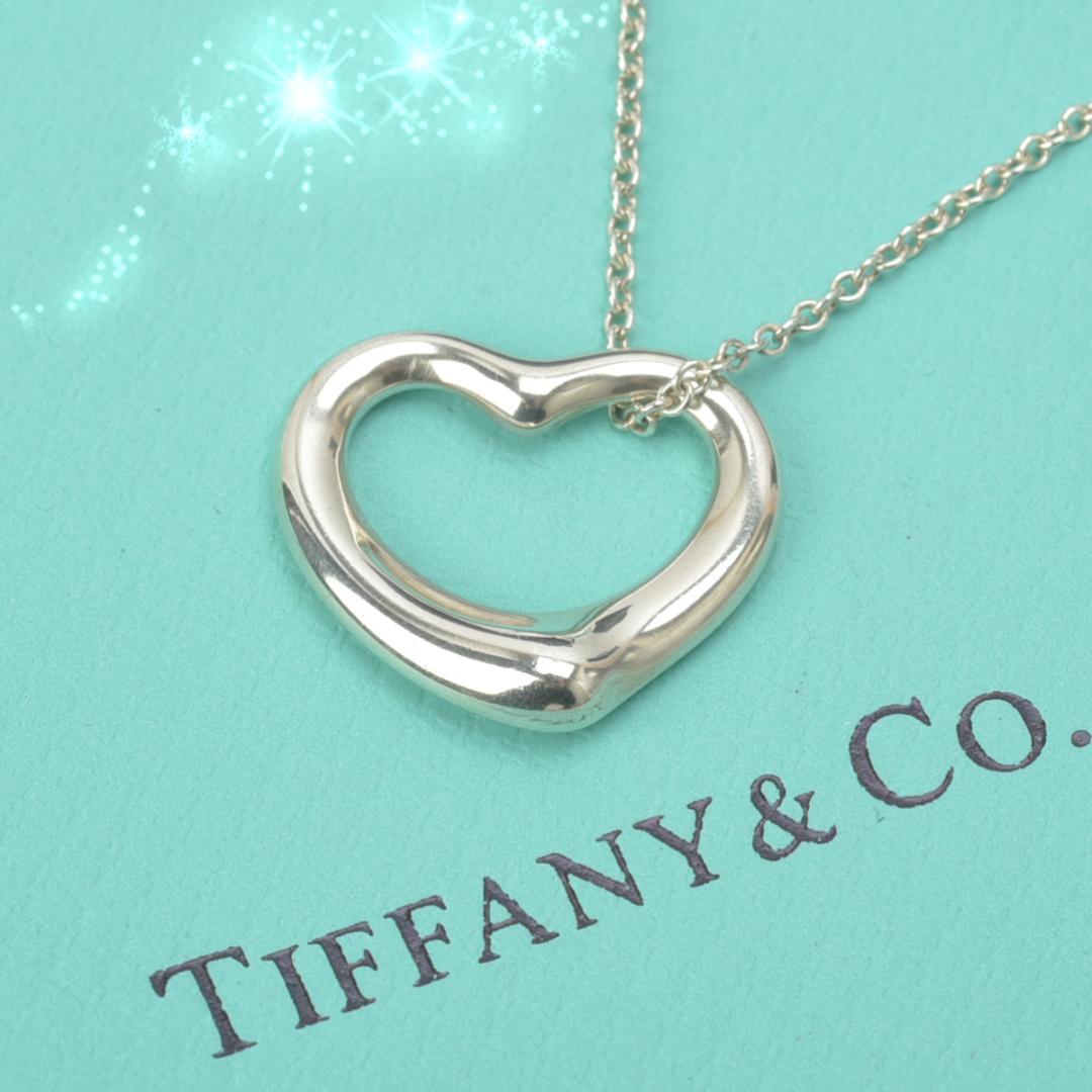 新品仕上げ◇ティファニー オープンハート ネックレス 22mmSV925