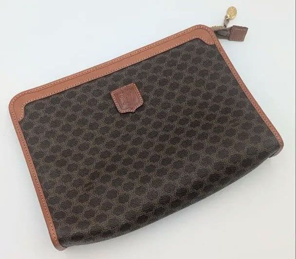 CELINE】セリーヌ マカダム柄セカンドバッグ クラッチバッグ