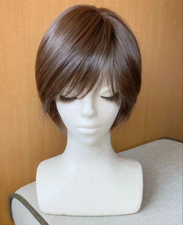 未使用品　リネアストリア「天使のリーフショート」S　チョコブラウン VALAN カスタム】天使のリーフショート フルウィッグ ショート｜リネアストリア