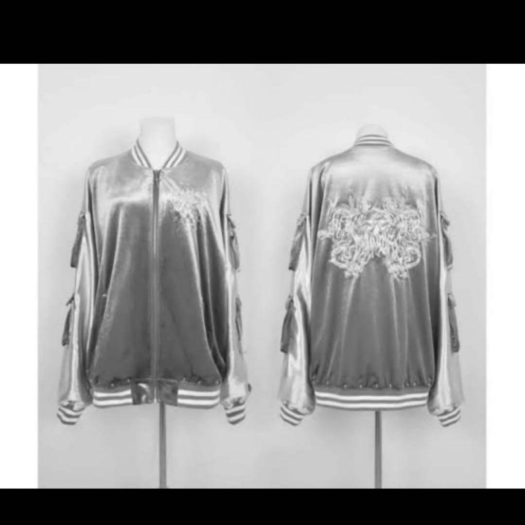 dimmoire ベロアスカジャン シルバー　完売品 dimmoire ベロアスカジャン シルバー 完売品 - メルカリ