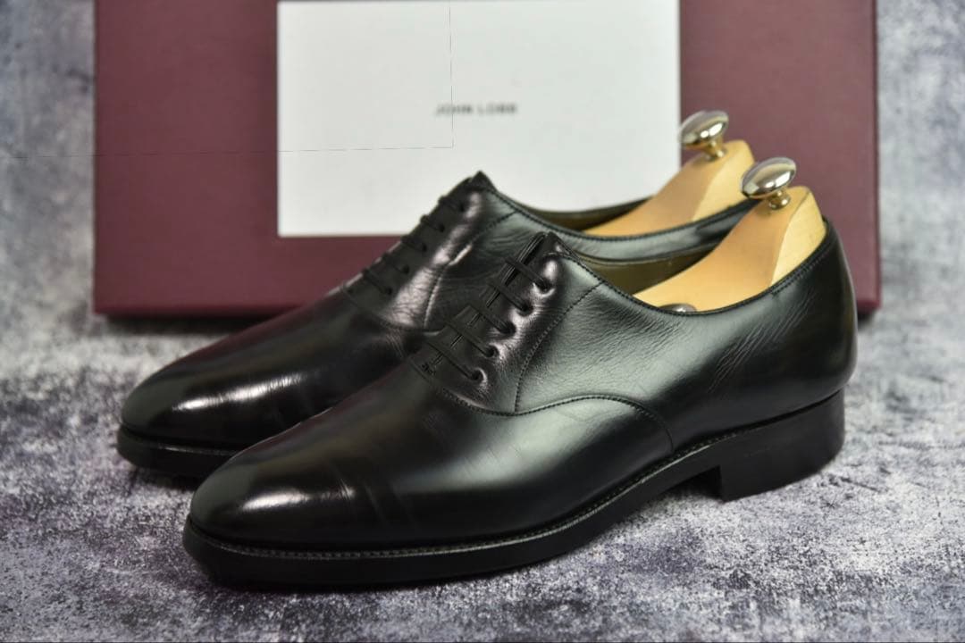 ジョンロブ ガルニエ 7E 黒 8695ラスト プレーントゥ プレステージ