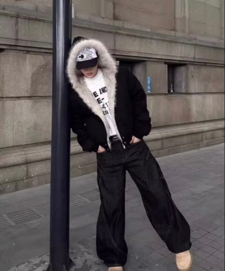 即発可】短丈 ファー ジャケット fur foodie opium y2k L - メルカリ