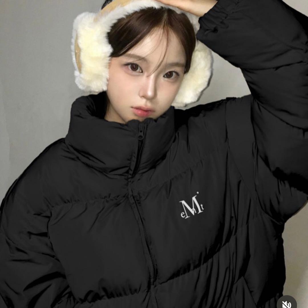 新品未使用☆mucent ムセント ダウンジャケット 黒 M 韓国 - メルカリ