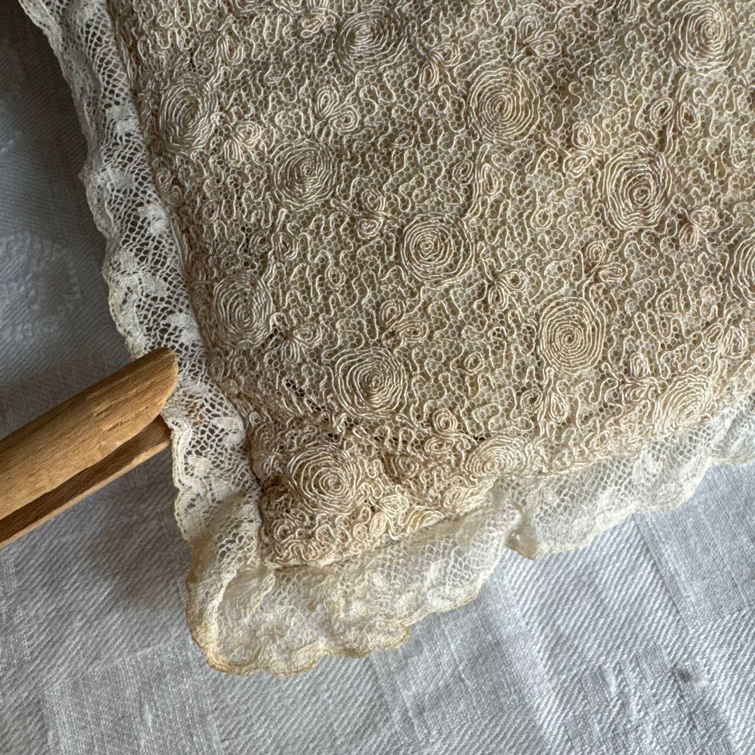 アンティークレースクッション ブドワールクッション フランス