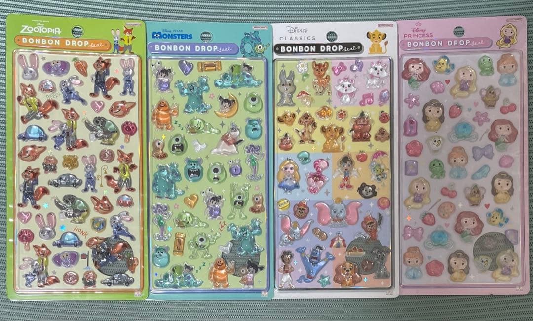 正規品 ボンボンドロップシール ディズニー ピクサー まとめ売り ディズニー ピクサー モンスターズインク ボンボンドロップシール