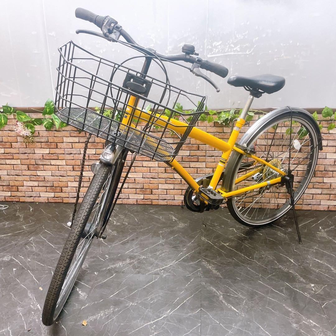 52】一般車 シティー車 REGAFFINO イエロー 26インチ