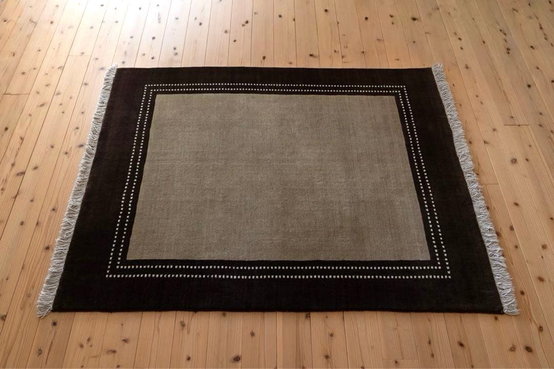 【美品】ギャッベ 150×200 a.depecheオリジナル ウール ラグ pell(ペル) オリジナルギャッベ ウールラグ特集｜adepeche（アデペシュ