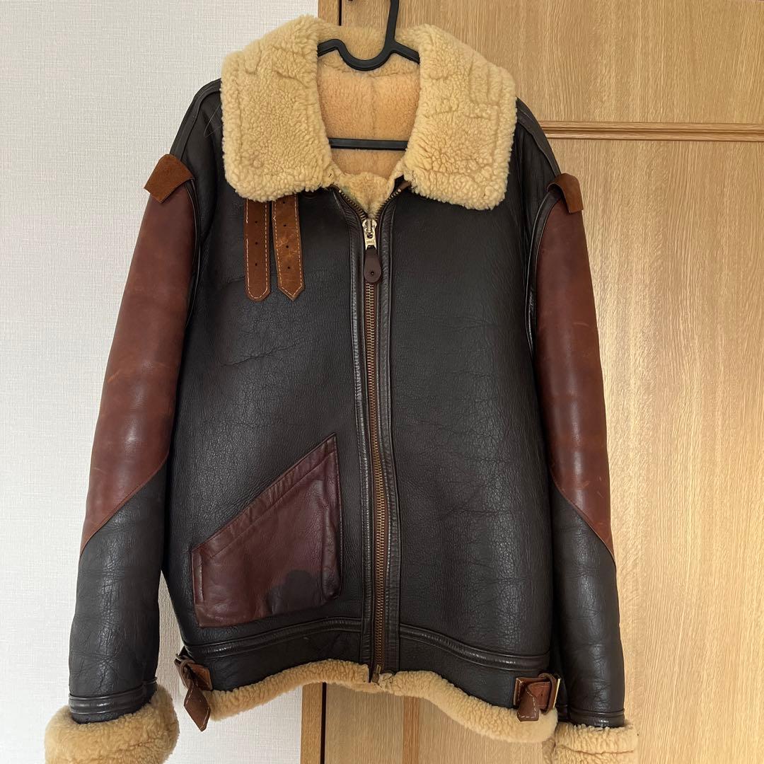 B3 本革　SCOVILL zipper 60s SCOVILL, 60s, #5, Brass, Separating Zipper, Interlocking, Brown