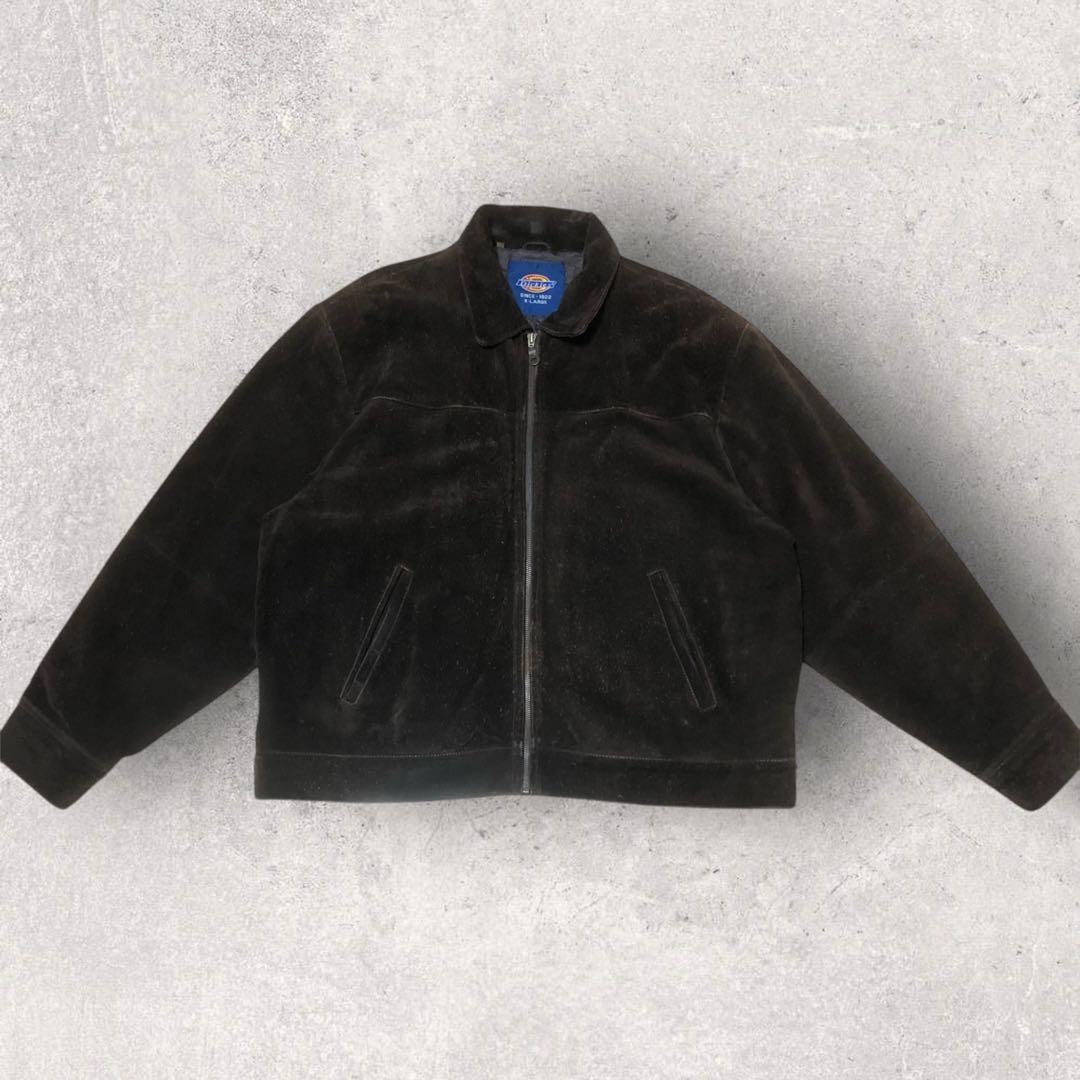 【送料無料】古着好き必見！DickiesヴィンテージスエードジャケットXLサイズ 送料無料】古着好き必見！DickiesヴィンテージスエードジャケットXL