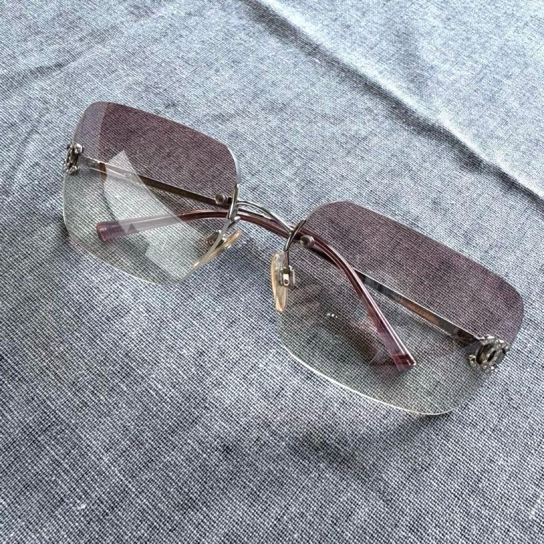 CHANEL　リムレス　サングラス　ラインストーン　ピンク　グラデーション　縁無 楽天市場】CHANEL シャネル サングラス ココマーク ラインストーン