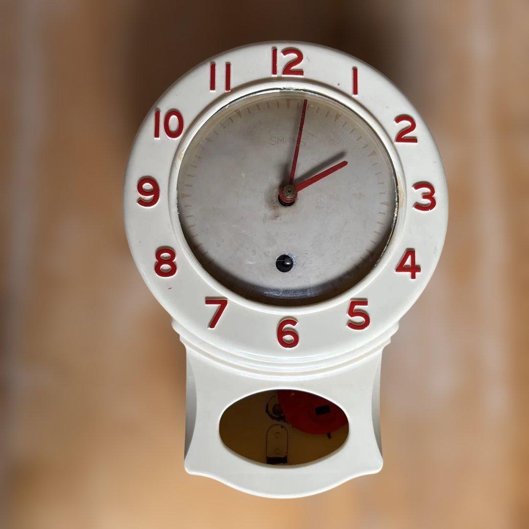 スミス社製　振り子時計　アンティーク SEIKOSHA 精工舎 セイコー社 古い柱時計 木製 / 真鍮 振り子時計